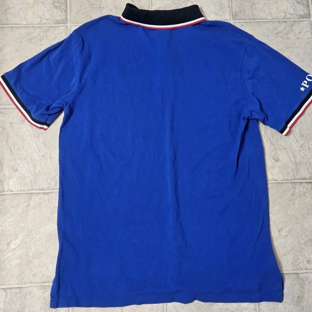 Polo by Ralph Lauren Men's Classic Fit Mesh Blue Polo Shirt Size Large Tall
